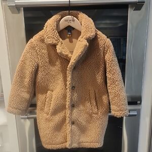 Girls Ralph Lauren Camel Sherpa Coat